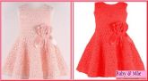 Vestido baby e mãe Vermelho e Rosa